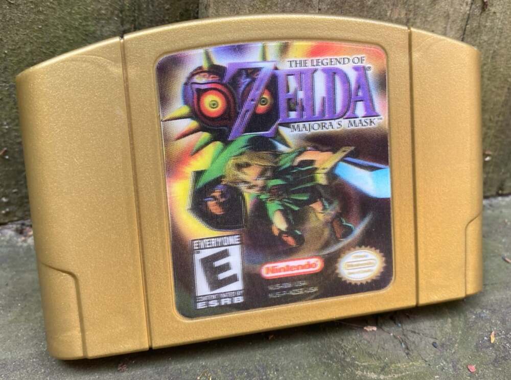 The Legend of Zelda: Majora's Mask N64 Holographic Authentic 1 Owner LQQK !
